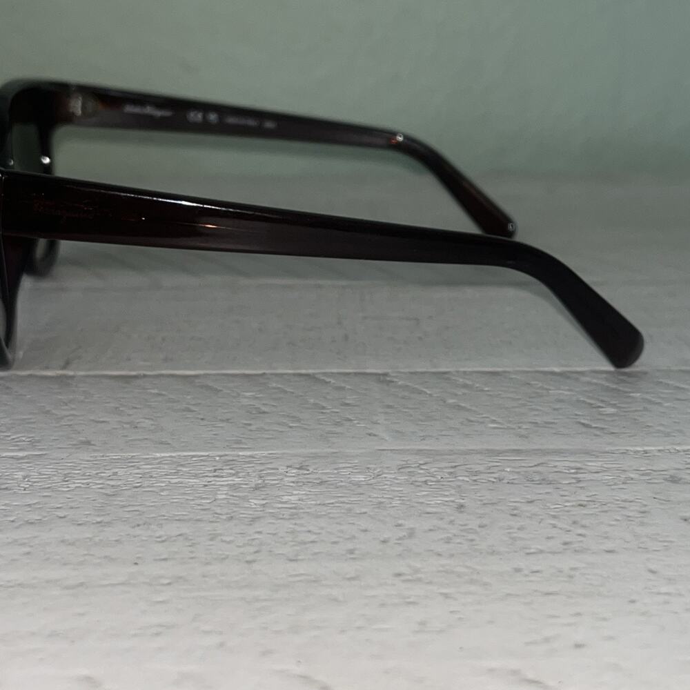 Salvatore Ferragamo SF1066S 210 Transparent Dark Brown Sunglasses. (52-21 140) 2 - Picture 2 of 14